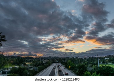 Sunset over Freeway