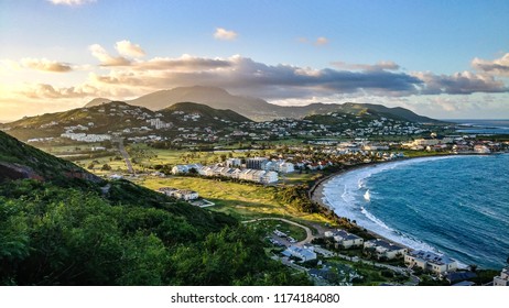 Sunset Over Frigatebay St Kitts And Nevis