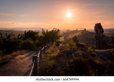 Sunset Over The Harz Region