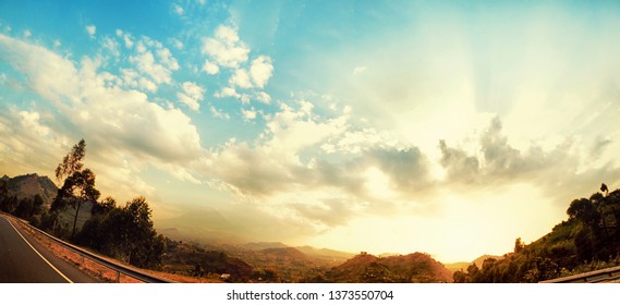 Sunset Over The Hills Of Kisoro