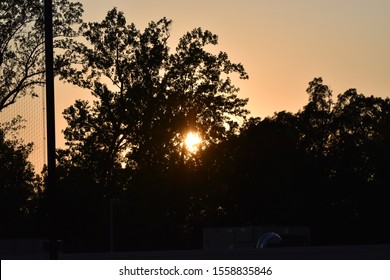 Sunset Over Homecoming Football Game