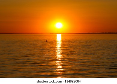 Sunset Over The Isle Of Sheppey.