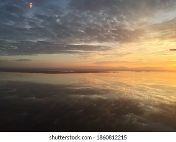 Sunset Over Storsjön In Jamtland