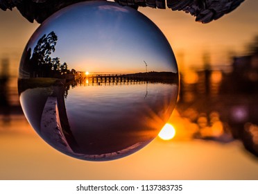 sunset over the jetty 