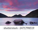 Sunset over Jordan Pond 4K Photo