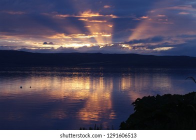 Sunset over Kintyre, Scotland.