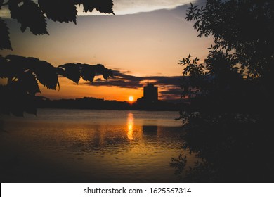 Sunset Over Lake Bde Maka Ska In Minneapolis