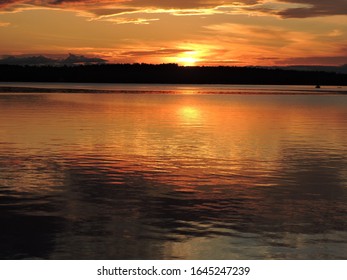 Sunset Over Lake Winnipesaukee New Hampshire