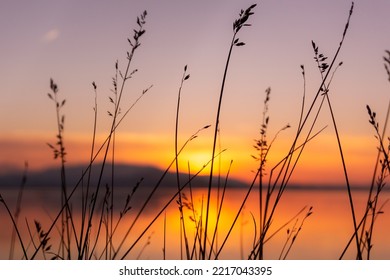 Sunset Over The Lake Zug