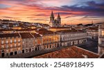 Sunset Over Lisbon: A Captivating View of Historic Architecture