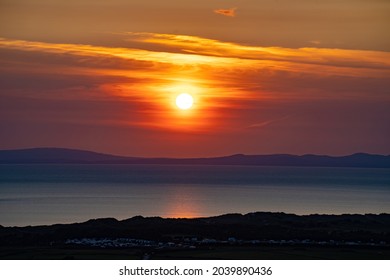 Sunset Over The Llyn Peninsula And Cardigan Bay.