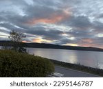 Sunset over Loch Long, Scotland