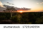 Sunset over Majete Wildlife Reserve in Malawi 