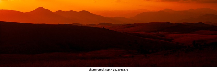Sunset Over The Malolotja Nature Reserve, Swaziland
