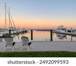 Sunset over Marina at Tampa Yacht and Country Club