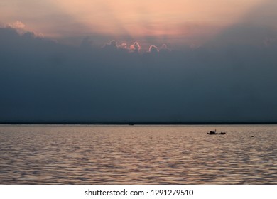 Sunset Over Meghna River