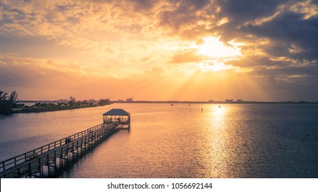 Sunset Over Melbourne Florida