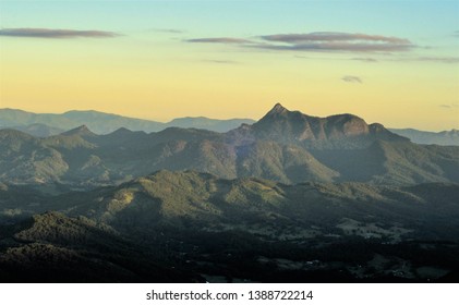 Sunset Over The Mount Warning, Gold Coast, Australia