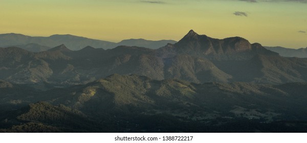 Sunset Over The Mount Warning, Gold Coast, Australia