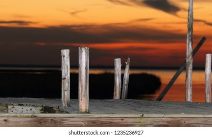 Sunset Over The Mullica River