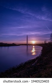 Sunset Over The Northern Spire Bridge - Sunderland