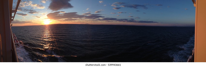 Sunset Over the Ocean