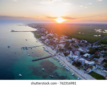 Sunset Over Puerto Morelos