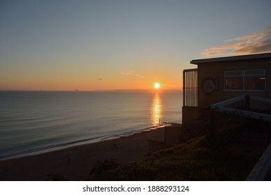 Sunset Over The Purbeck Hills From Southbourne