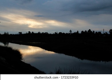 Sunset Over The Bogotá River