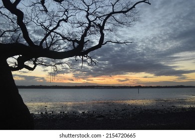 Sunset Over The River Itchen