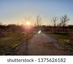 sunset over a road 
