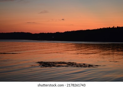 Sunset Over Sagadahoc Bay In Georgetown, Maine