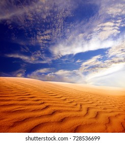 Sunset over the Sahara Desert      - Shutterstock ID 728536699