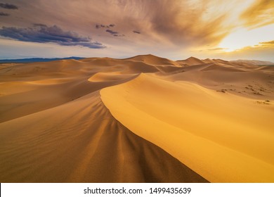 Sunset over the sand dunes in the desert. Death Valley, USA - Shutterstock ID 1499435639
