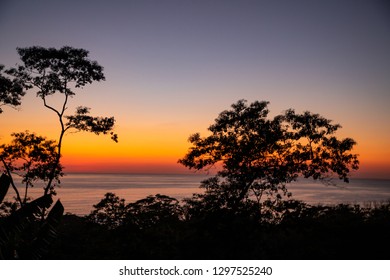 Sunset Over Santa Teresa In Costa Rica