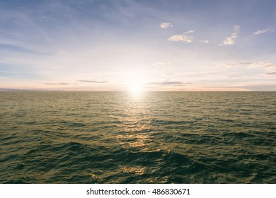 Sunset over sea