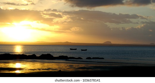 Sunset Over Sea In Nacala, Mozambique