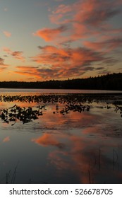 Sunset Over Skilak Lake In Kenai National Wildlife Refuge, Alaska.