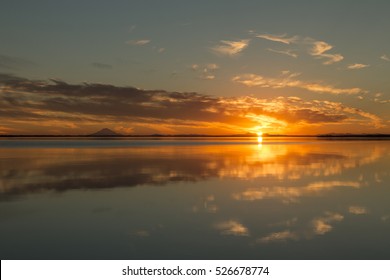 Sunset Over Skilak Lake In Kenai National Wildlife Refuge, Alaska.