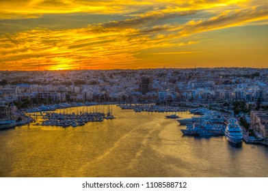 Sunset Over Sliema, Malta
