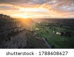 Sunset over the Snake River Canyon in Twin Falls, Idaho