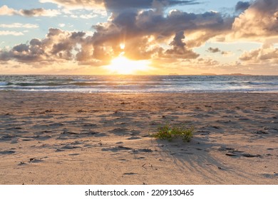 Sunset Over Sola Beach, Stavanger, Norway