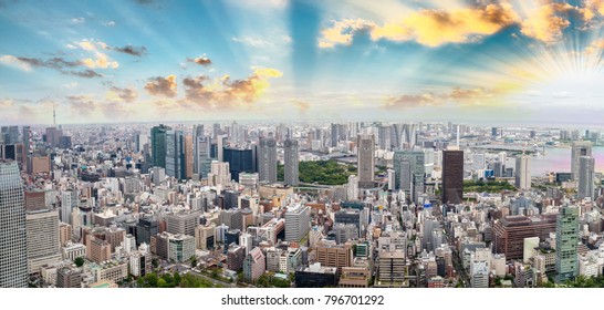 Sunset over Tokyo. - Shutterstock ID 796701292
