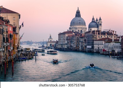 Sunset Over Venice In Winter