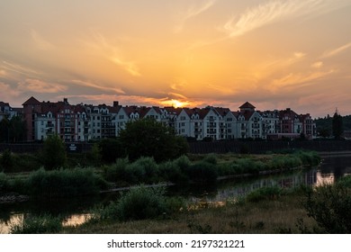 Sunset Over The Warta River - Poznań