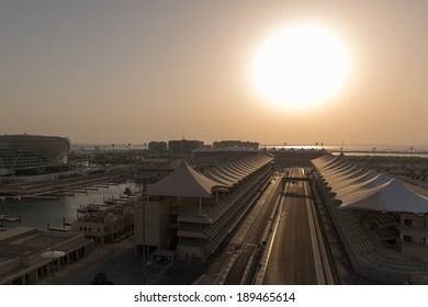 Sunset Over Yas Island, Abu Dhabi