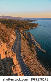 Sunset overlook at Lake Tahoe