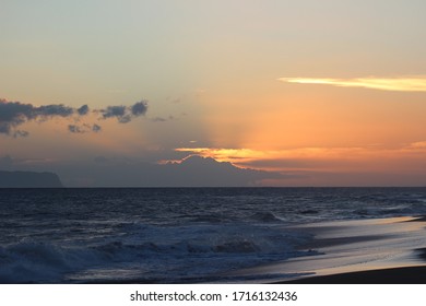 Sunset Overlooking The Ni'ihau In Hawaii