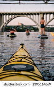 Sunset Paddling On The Tennessee River In Knoxville 