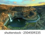 Sunset at Palouse Falls, Palouse, Washington, USA